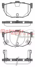 Комплект тормозных колодок METZGER 0294.22